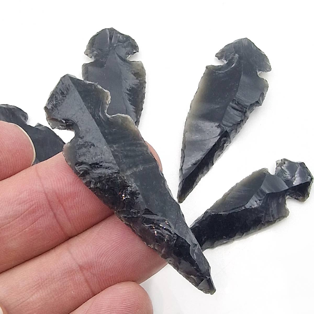 Black Obsidian Arrow Heads 3-5cm