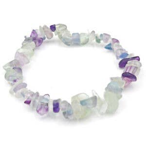 Crystal Chip Gemstone Bead Bracelet New Age Healing Chakra